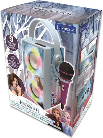Lexibook Karaoke Speaker with Wired Microphone and Lighting Effects 23894C BTP180FZZ Light Blue