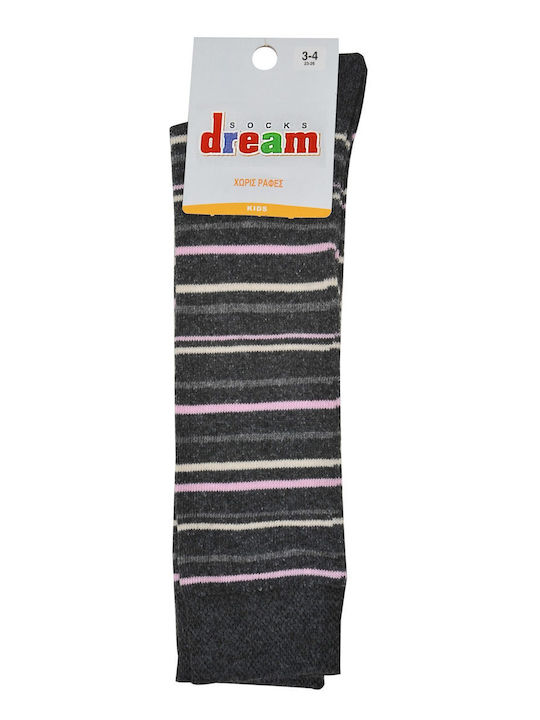 Dream Καλτσες 3/4 Ριγε Ροζ