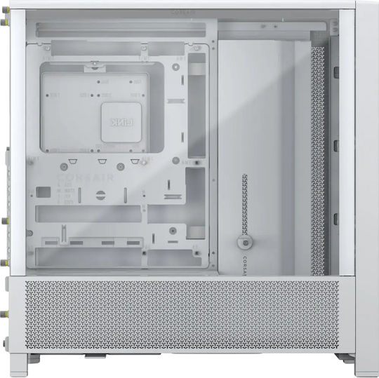 Corsair Frame 4000D RS Gaming Middle Tower Carcasă PC cu Deschidere Laterală Albă