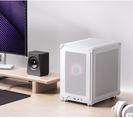 Jonsbo C6 Mini Tower Κουτί Υπολογιστή Λευκό