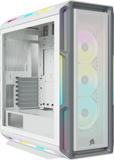 iCUE LINK 5000T LX RGB Gaming Midi Tower Computer Case with Side Window White