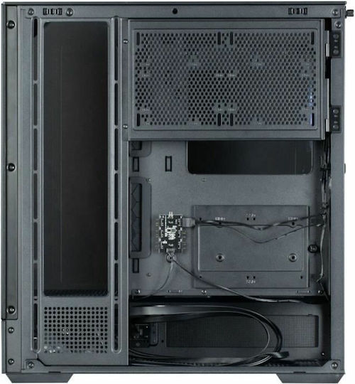 Zalman P40 Prism Gaming Midi Tower Κουτί Υπολογιστή με Πλαϊνό Παράθυρο και ARGB Φωτισμό Μαύρο