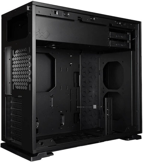 In Win 127 Gaming Midi-Turm Computergehäuse mit Seitenfenster und RGB-Beleuchtung Schwarz