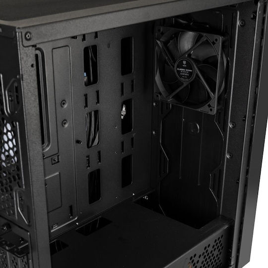 Kolink Unity Adapt Gaming Midi-Turm Computergehäuse mit Seitenfenster und RGB-Beleuchtung Schwarz