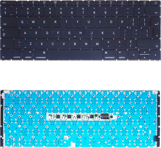 Tastatură laptop Apple Macbook Retina A1534 Early 2015 2016 US Mf855ll/a Mf865ll/a cu iluminare de fundal Cod 40393ukbacklit
