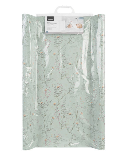 Kikka Boo Hard Changing Pad cu capac Secret Garden din plastic Green 50x70cm