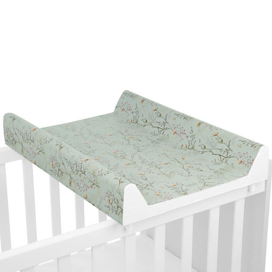 Kikka Boo Hard Changing Pad cu capac Secret Garden din plastic Green 50x70cm
