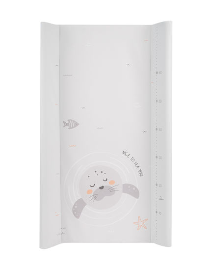 Kikka Boo Soft Changing Pad with Cover Seally Me made of Plastic Gray 50x70cm