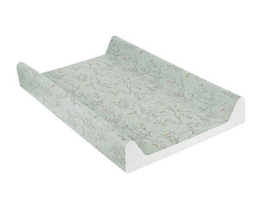 Kikka Boo Harte Wickelauflage mit Abdeckung Secret Garden aus Kunststoff Green 50x80cm