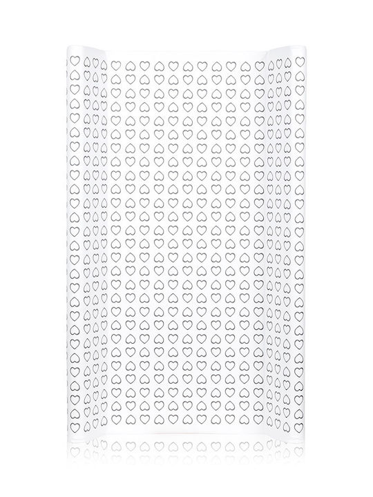 Lorelli Hard Changing Pad Hearts made of Fabric White 50x80cm