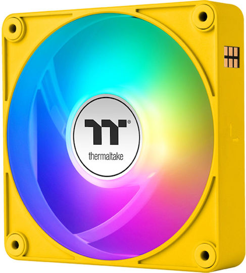 Thermaltake CT120 EX Case Fan with ARGB Lighting and Connection 3-Pin / 4-Pin PWM 3pcs Bumblebee