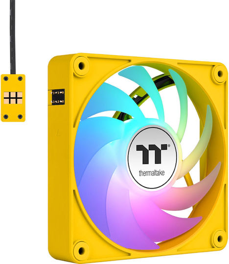 Thermaltake CT140 EX Case Fan with ARGB Lighting and Connection 3-Pin / 4-Pin PWM 3pcs Bumblebee
