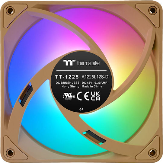 Thermaltake CT120 EX Корпусен вентилатор с ARGB осветление и връзка 3-Pin / 4-изводна ШИМ 3бр Gravel Sand