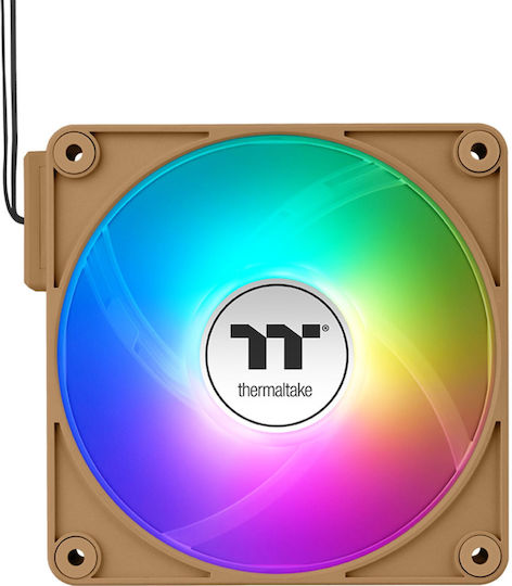 Thermaltake CT120 EX Umkehrklinge Gehäuselüfter (2000rpm / 65,82cfm) mit ARGB Beleuchtung 3er Pack Gravel Sand