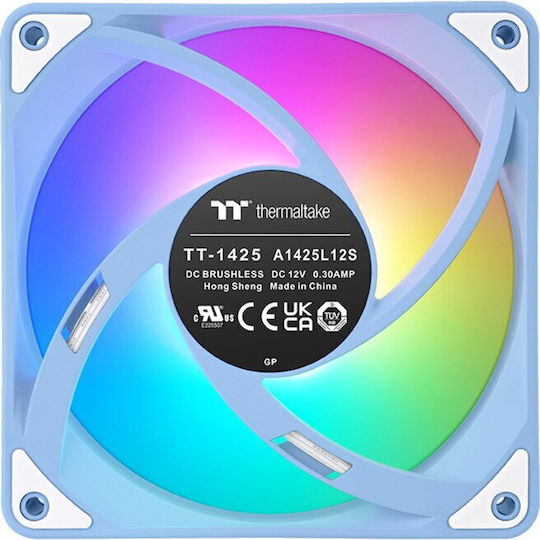 Thermaltake CT140 EX Case Fan (1800rpm / 90.3cfm) με ARGB Φωτισμό και Σύνδεση 4-Pin PWM 3τμχ Hydrangea Blue