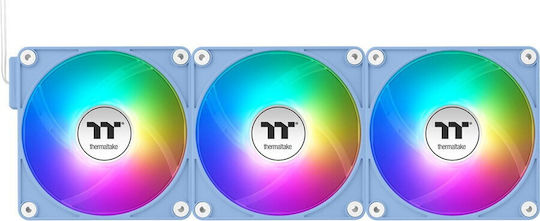 Thermaltake CT140 EX Case Fan (1800rpm / 90.3cfm) με ARGB Φωτισμό και Σύνδεση 4-Pin PWM 3τμχ Hydrangea Blue