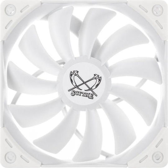 Scythe Kaze Flex Корпусен вентилатор 120мм с Бял осветление и връзка 4-изводна ШИМ 1бр Бял