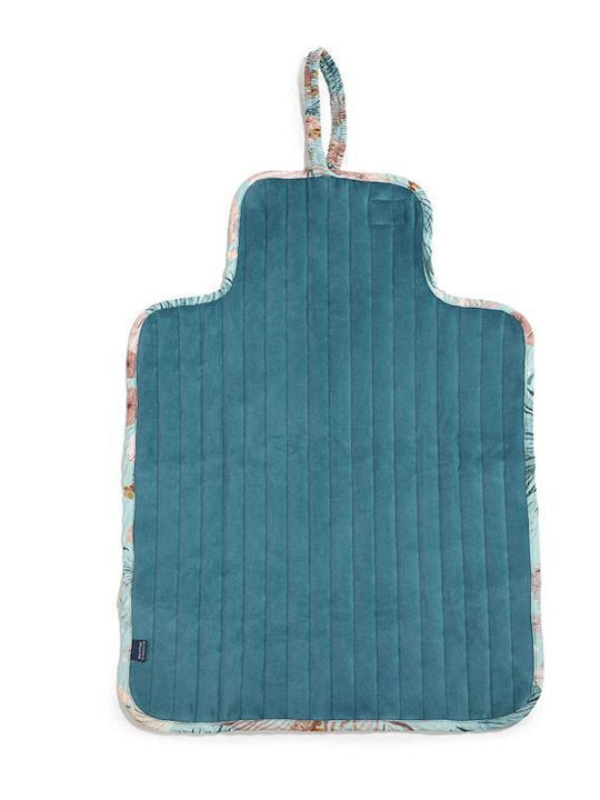 La Millou Portable Changing Pad Boho Palms made of Fabric Deep Ocean 45x66cm