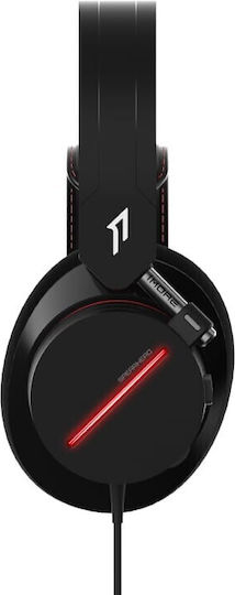 1More Spearhead Надушници Геймърски слушалки с връзка 3,5 мм / USB Черен
