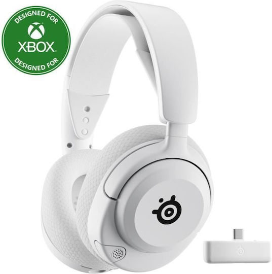 SteelSeries Arctis Nova 5x Wireless Over Ear Gaming Headset with Connection Bluetooth White