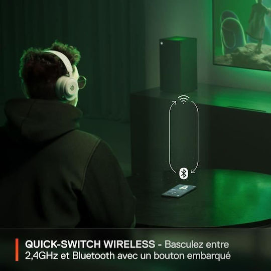 SteelSeries Arctis Nova 5x Wireless Over Ear Gaming Headset with Connection Bluetooth White