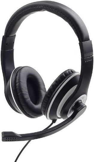 Gembird Maxter MHS-003 On Ear Gaming Headset cu conexiune 3,5mm Black/White