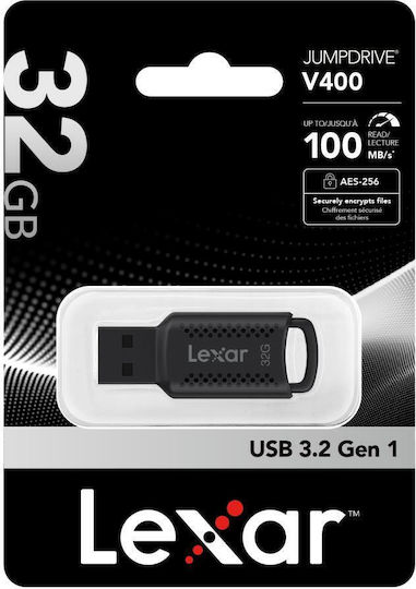 Lexar V400 USB 3.0 Stick 32GB Black LJDV400032G-BNBNG