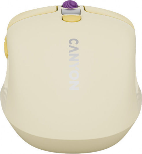 Canyon MW-26 LCD Silent Dual Mode Wireless Mouse Galben