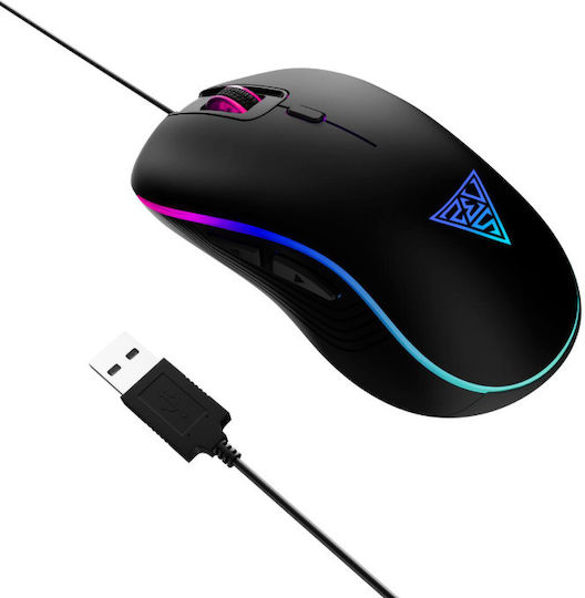 Gamdias Aura GS3 RGB Геймърска Мишка 3600 DPI Черен