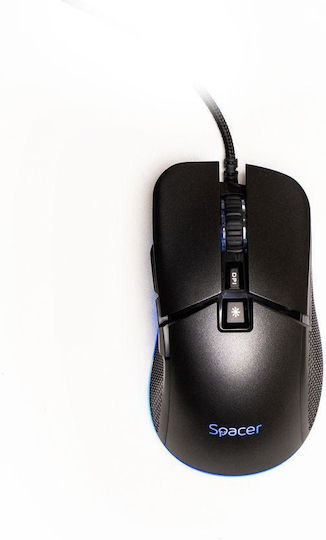 Spacer SPGM-PULSAR-PRO RGB Gaming Gaming Maus 8000 DPI Schwarz