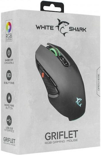 White Shark GM-5011 Griflet Gaming Ποντίκι Μαύρο