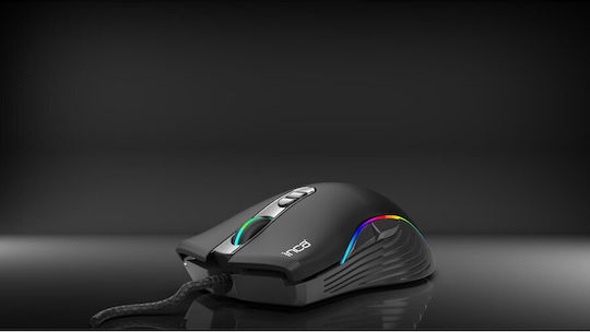 Inca IMG-GT15 RGB Геймърска Мишка 4800 DPI Черен