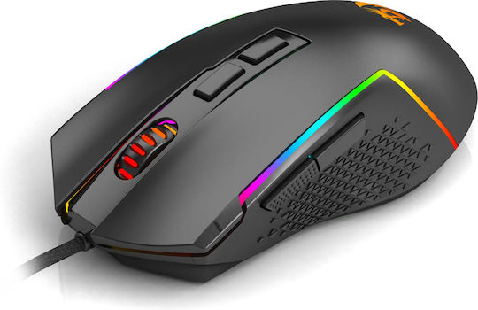 Redragon M613 RGB Trident Lite Gaming Ποντίκι 8000 DPI Μαύρο