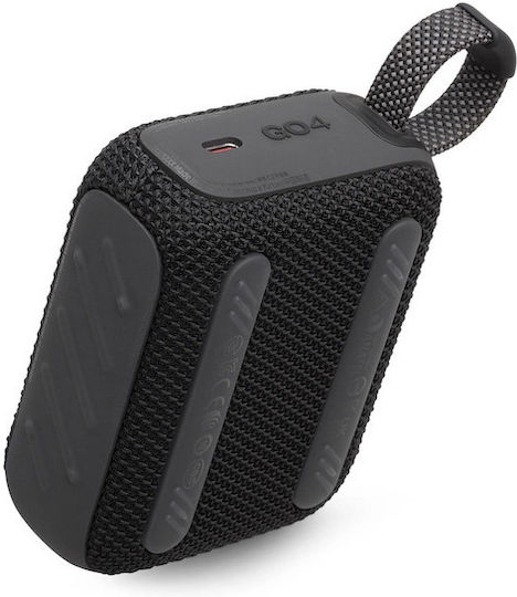 JBL Go 4 Waterproof Bluetooth Speaker 4.2W with Battery Life up to 7 hours Black