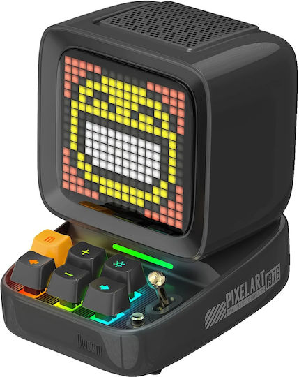 Divoom Ditoo Pro Ηχείο Bluetooth 15W με Ραδιόφωνο και Διάρκεια Μπαταρίας έως 8 ώρες Μαύρο