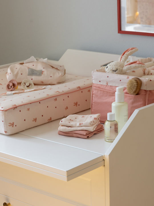 Cam Cam Copenhagen Soft Changing Pad with Cover Windflower made of Fabric Creme 50x65cm