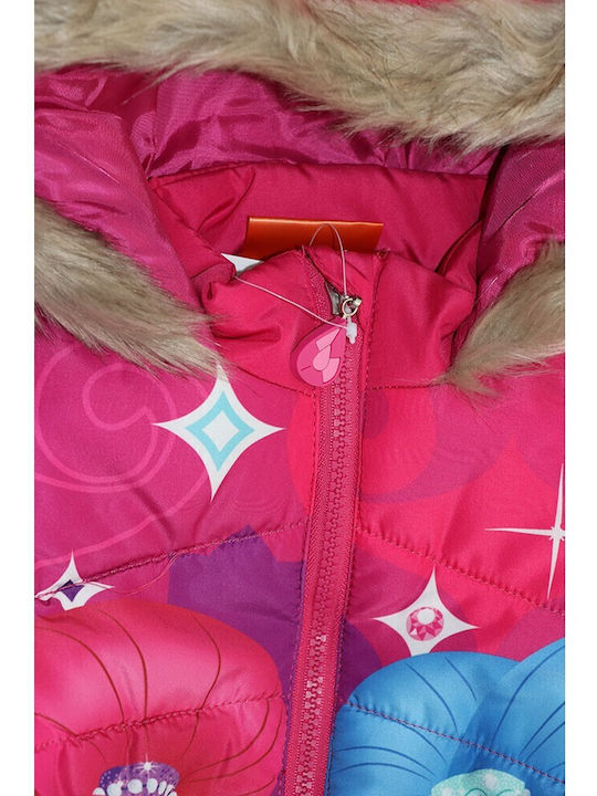 Shimmer Shine Παιδικό Χειμωνιάτικο Μπουφάν 750-194 Φούξια