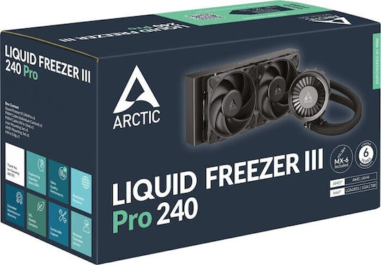 Arctic Freezer III Pro 240 Water Cooling AIO CPU with 2 Fans 120mm