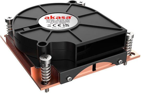 Akasa AK-CC7401BP01 Ψύκτρα Επεξεργαστή Low Profile για Socket 1200/115x/1700
