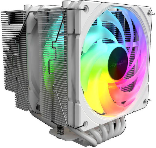 Alpenfoehn Brocken 4 MAX CPU Cooling Fan with ARGB for AM4/AM5/1200/115x/1700 Socket White