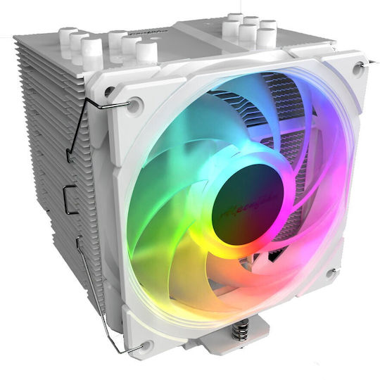 Alpenfoehn Brocken 4 CPU Cooling Fan with ARGB for AM4/AM5/1200/115x/1700 Socket White