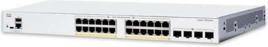 Cisco Cisco v1 Managed L2 PoE+ Switch με 24 Θύρες Gigabit (1Gbps) Ethernet και 4 SFP Θύρες