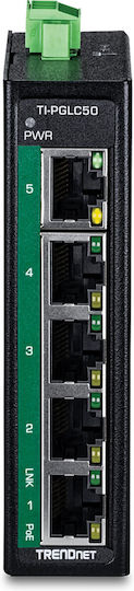 Trendnet TI-PGLC50 Unmanaged L2 PoE+ Switch με 5 Θύρες Gigabit (1Gbps) Ethernet