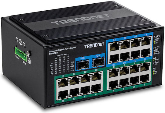 Trendnet Unmanaged L2 PoE+ Switch with 26 Gigabit (1Gbps) Ethernet Ports