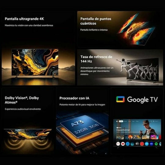 Xiaomi Smart Τηλεόραση 100" 4K UHD QLED ELA5692EU HDR (2025)