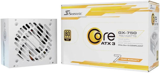 Seasonic CORE GX 750W Λευκό Τροφοδοτικό Υπολογιστή Full Modular 80 Plus Gold