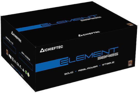 Chieftec 600W Μαύρο Τροφοδοτικό Υπολογιστή Semi Modular (ELP-600S)