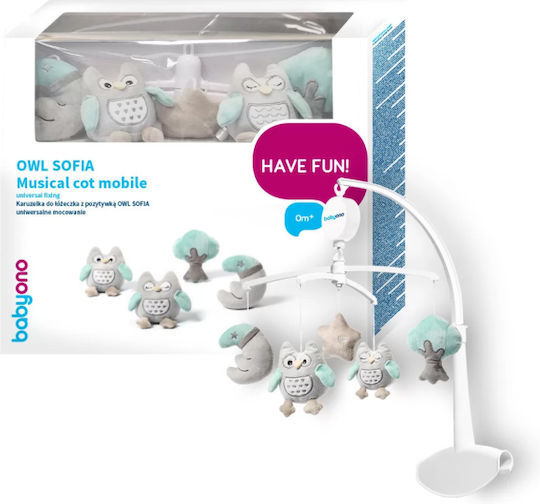 Babyono Μόμπιλε Κούνιας με Μουσική Owl Sophia