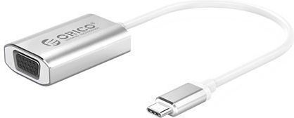Orico Μετατροπέας USB-C male σε VGA female Ασημί (XC-102-SV-BK)