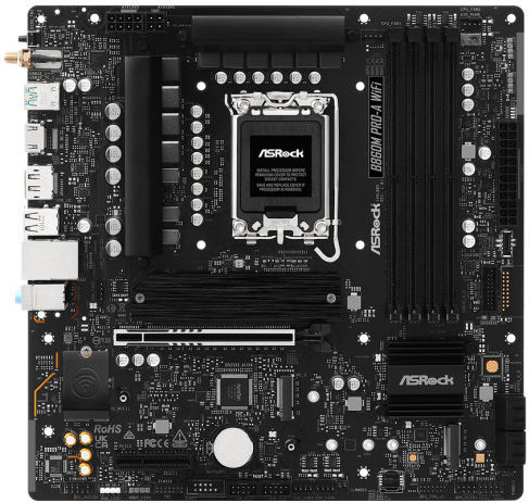 ASRock B860M Pro-A WiFi Дънна платка Micro ATX с Intel 1851 Сокет